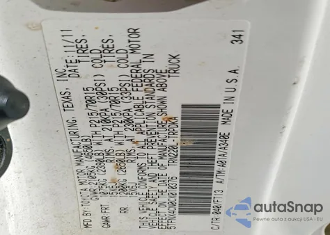 2012 Toyota Tacoma from USA, damaged, VIN 5TFNX4CN0CX010376